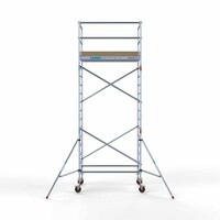 Euroscaffold Basis-Rollgerüst 135 x 190 x 6,2 m Arbeitshöhe mit leichter Plattform
