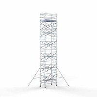 Euroscaffold Gerüstanhänger + Rollgerüst komplett 135 x 250 x 13,2 m Arbeitshöhe