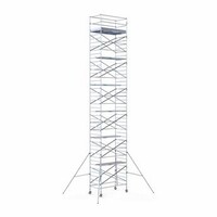 Euroscaffold Gerüstanhänger + Rollgerüst komplett 135 x 250 x 14,2 m Arbeitshöhe