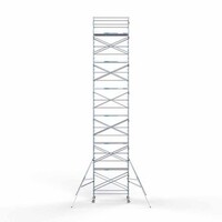 Euroscaffold Gerüstanhänger + Rollgerüst komplett 135 x 250 x 14,2 m Arbeitshöhe