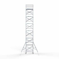 Euroscaffold Gerüstanhänger + Rollgerüst komplett 135 x 190 x 14,2 m Arbeitshöhe