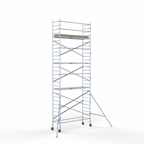 Basis-Rollgerüst 90 x 305 x 9,2m Arbeitshöhe mit leichter Plattform Euroscaffold Basis-Rollgerüst 90 x 305 x 9,2m Arbeitshöhe mit leichter Plattform