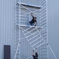 Euroscaffold Basis-Rollgerüst 90 x 305 x 10,2m Arbeitshöhe mit leichter Plattform
