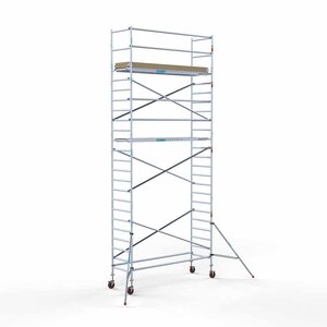 Basis-Rollgerüst 90 x 305 x 8,2 m Arbeitshöhe mit leichter Plattform