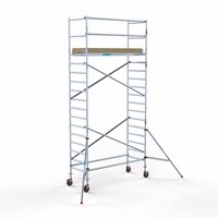 Euroscaffold Basis-Rollgerüst 90 x 250 x 6,2 m Arbeitshöhe mit leichter Plattform