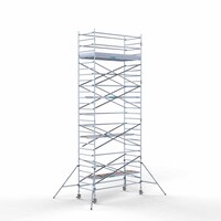 Euroscaffold Rollgerüst komplett 135 x 305 x 9,2 m Arbeitshöhe