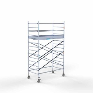 Euroscaffold Rollgerüst komplett 135 x 250 x 5,2 m Arbeitshöhe