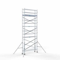 Euroscaffold Gerüstanhänger + Rollgerüst komplett 75 x 305 x 9,2 m Arbeitshöhe