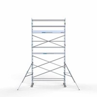 Euroscaffold Gerüstanhänger + Rollgerüst komplett 90 x 305 x 7,2 m Arbeitshöhe