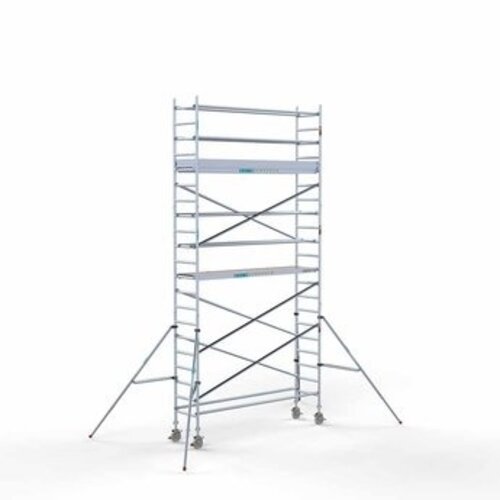 Euroscaffold Gerüstanhänger + Rollgerüst komplett 75 x 305 x 7,2 m Arbeitshöhe