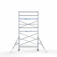 Euroscaffold Gerüstanhänger + Rollgerüst komplett 75 x 305 x 7,2 m Arbeitshöhe