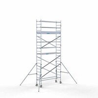 Euroscaffold Gerüstanhänger + Rollgerüst komplett 75 x 250 x 7,2 m Arbeitshöhe