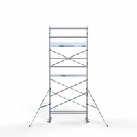 Euroscaffold Gerüstanhänger + Rollgerüst komplett 75 x 250 x 7,2 m Arbeitshöhe