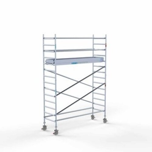 Euroscaffold Gerüstanhänger + Rollgerüst komplett 90 x 305 x 5,2 m Arbeitshöhe