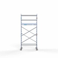 Euroscaffold Gerüstanhänger + Rollgerüst komplett 90 x 250 x 5,2 m Arbeitshöhe
