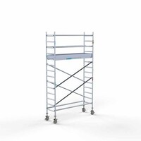 Euroscaffold Gerüstanhänger + Rollgerüst komplett 75 x 250 x 5,2 m Arbeitshöhe