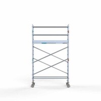 Euroscaffold Gerüstanhänger + Rollgerüst komplett 75 x 250 x 5,2 m Arbeitshöhe