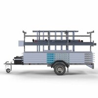 Euroscaffold Gerüstanhänger + Rollgerüst komplett 90 x 305 x 10,2 m Arbeitshöhe