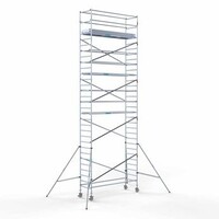 Euroscaffold Gerüstanhänger + Rollgerüst komplett 90 x 305 x 10,2 m Arbeitshöhe