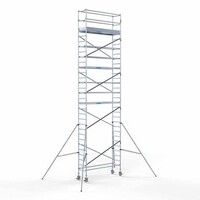 Euroscaffold Gerüstanhänger + Rollgerüst komplett 75 x 250 x 10,2 m Arbeitshöhe