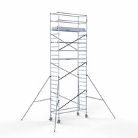 Euroscaffold Gerüstanhänger + Rollgerüst komplett 90 x 250 x 8,2 m Arbeitshöhe