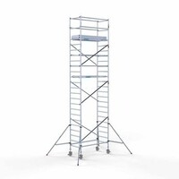 Euroscaffold Gerüstanhänger + Rollgerüst komplett 90 x 190 x 8,2 m Arbeitshöhe