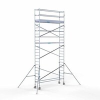 Euroscaffold Gerüstanhänger + Rollgerüst komplett 75 x 305 x 8,2 m Arbeitshöhe