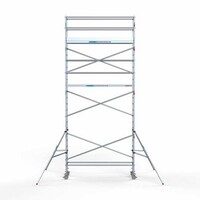 Euroscaffold Gerüstanhänger + Rollgerüst komplett 75 x 305 x 8,2 m Arbeitshöhe