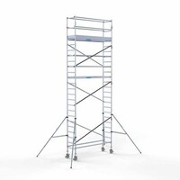 Euroscaffold Gerüstanhänger + Rollgerüst komplett 75 x 250 x 8,2 m Arbeitshöhe