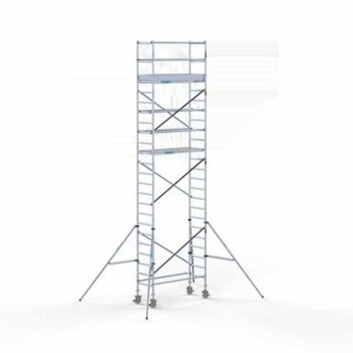 Euroscaffold Gerüstanhänger + Rollgerüst komplett 75 x 190 x 8,2 m Arbeitshöhe