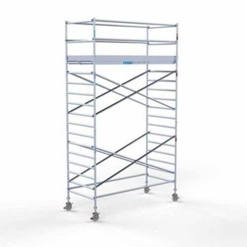 Euroscaffold Gerüstanhänger + Rollgerüst komplett 135 x 305 x 6,2 m Arbeitshöhe