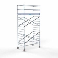 Euroscaffold Gerüstanhänger + Rollgerüst komplett 135 x 250 x 6,2 m Arbeitshöhe