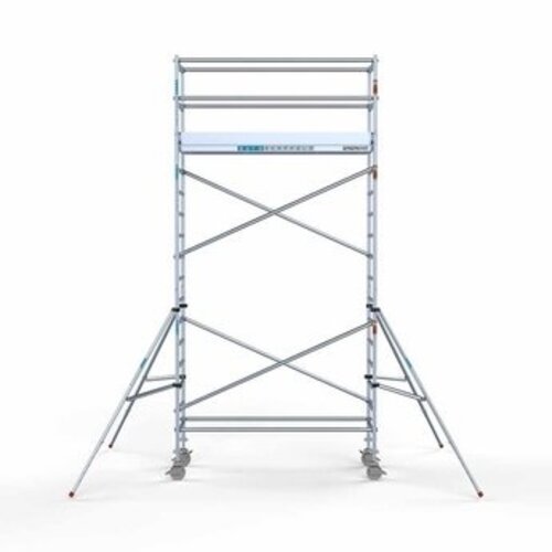 Euroscaffold Gerüstanhänger + Rollgerüst komplett 90 x 250 x 6,2 m Arbeitshöhe