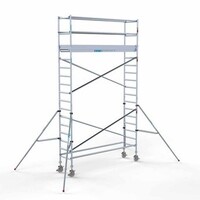 Euroscaffold Gerüstanhänger + Rollgerüst komplett 75 x 305 x 6,2 m Arbeitshöhe