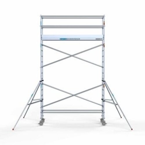 Euroscaffold Gerüstanhänger + Rollgerüst komplett 75 x 305 x 6,2 m Arbeitshöhe