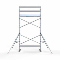 Euroscaffold Gerüstanhänger + Rollgerüst komplett 75 x 250 x 6,2 m Arbeitshöhe