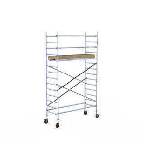 Euroscaffold Basis-Rollgerüst 90 x 250 x 5,2 m Arbeitshöhe mit leichter Plattform Basis-Rollgerüst 90 x 250 x 5,2 m Arbeitshöhe mit leichter Plattform