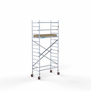 Basis-Rollgerüst 90 x 190 x 5,2m Arbeitshöhe mit leichter Plattform