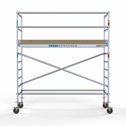 Euroscaffold Basis-Rollgerüst 90 x 305 x 4,2 m Arbeitshöhe mit leichter Plattform