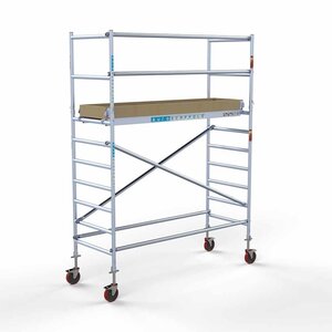 Euroscaffold Basis-Rollgerüst 90 x 250 x 4,2 m Arbeitshöhe mit leichter Plattform Basis-Rollgerüst 90 x 250 x 4,2 m Arbeitshöhe mit leichter Plattform