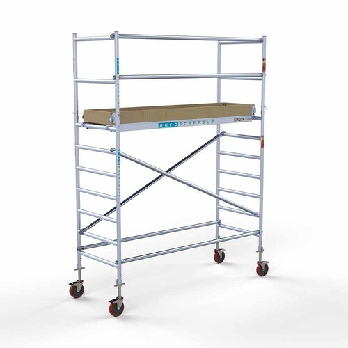 Euroscaffold Basis-Rollgerüst 90 x 250 x 4,2 m Arbeitshöhe mit leichter Plattform