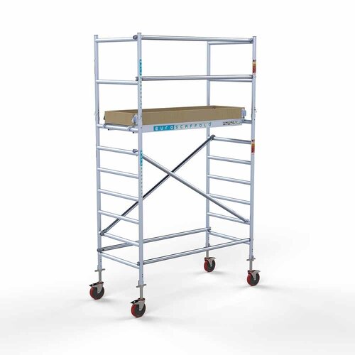 Euroscaffold Basis-Rollgerüst 90 x 190 x 4,2m Arbeitshöhe mit leichter Plattform