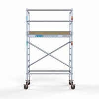Euroscaffold Basis-Rollgerüst 90 x 190 x 4,2m Arbeitshöhe mit leichter Plattform