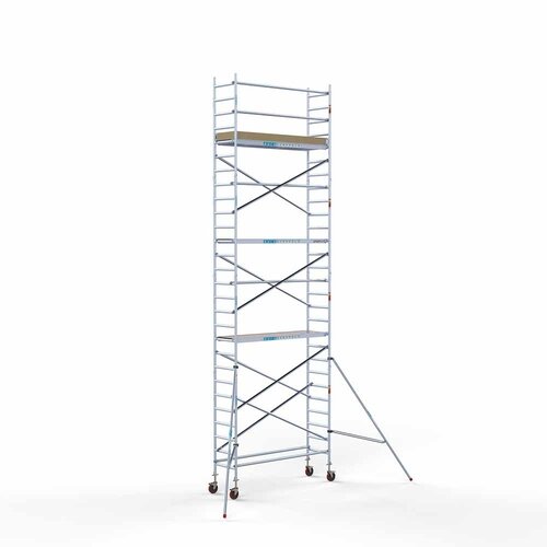 Basis-Rollgerüst 75 x 250 x 9,2 m Arbeitshöhe mit leichter Plattform Euroscaffold Basis-Rollgerüst 75 x 250 x 9,2 m Arbeitshöhe mit leichter Plattform