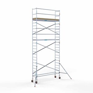 Basis-Rollgerüst 75 x 305 x 8,2 m Arbeitshöhe mit leichter Plattform