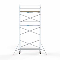 Euroscaffold Basis-Rollgerüst 75 x 305 x 8,2 m Arbeitshöhe mit leichter Plattform