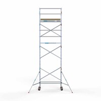 Euroscaffold Basis-Rollgerüst 75 x 190 x 8,2 m Arbeitshöhe mit leichter Plattform