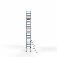 Euroscaffold Rollgerüst Base 75 x 305 x 7,2 m Arbeitshöhe mit leichter Plattform
