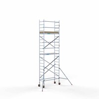 Euroscaffold Basis-Rollgerüst 75 x 190 x 7,2 m Arbeitshöhe mit leichter Plattform