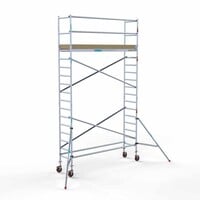 Euroscaffold Basis-Rollgerüst 75 x 305 x 6,2 m Arbeitshöhe mit leichter Plattform